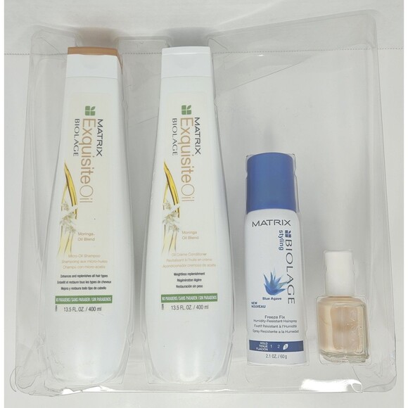 Matrix Biolage Exquisite Oil Shampoo & Conditioner 13.5 oz Gift Pack Set Of 4 - Picture 1 of 4